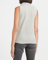 Thumbnail for your product : Express Heathered Sleeveless Turtleneck Tank