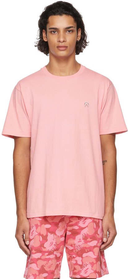 pink bape shirt