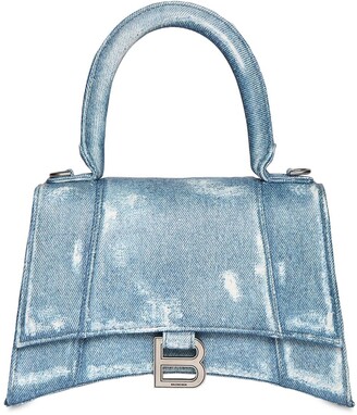 Large Fursten Belt Bag in Vintage Denim Jacquard Blue