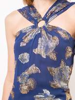 Thumbnail for your product : Yigal Azrouel metallic floral print dress