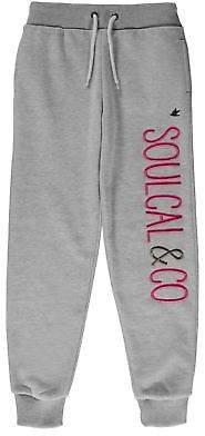 Soul Cal SoulCal Kids Girls Logo Jogging Pants Junior Fleece Bottoms Trousers Warm