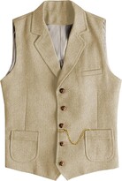 Herren Weste Herringbone Tweed - Slim Fit Für Business