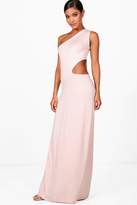 Thumbnail for your product : boohoo One Shoulder Cut Out Maxi Dress