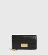 Thumbnail for your product : AllSaints Hercules Crocodile Leather Wallet