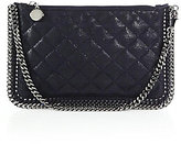 Thumbnail for your product : Stella McCartney Falabella Quilted Faux-Suede Pouchette