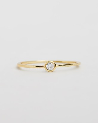 SAINT VALENTINE - Women's Gold Rings - Saint Fine Quartz Ring - Size One Size, L at The Iconic