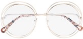 Thumbnail for your product : Chloé Round-Frame Double-Wire Glasses
