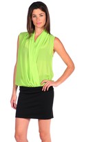 Thumbnail for your product : RD Style Sleeveless Color Block Blouse
