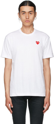 Comme des Garçons PLAY White Heart Patch T-Shirt