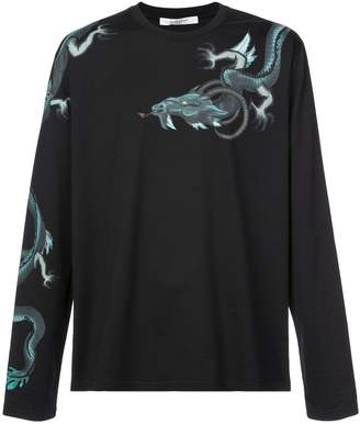 Givenchy Capricorn dragon print top