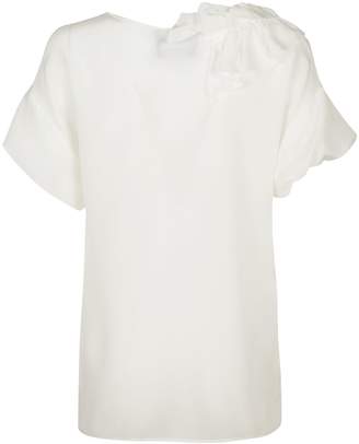 Moschino Boutique Silk Blouse With Rouches