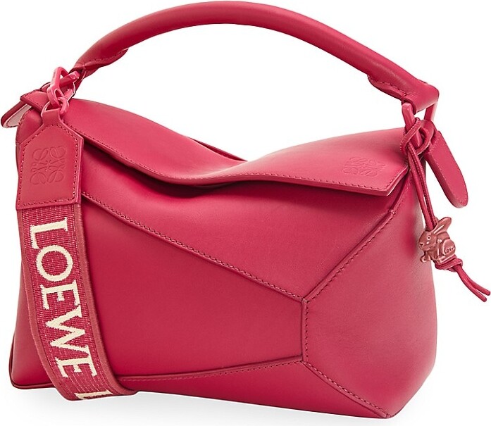 Loewe Goya Small Textured-leather Backpack Red One Size