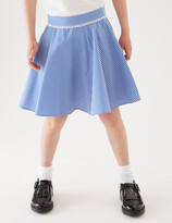 Thumbnail for your product : Marks and Spencer Girls' Pure Cotton Gingham Skater School Skirt