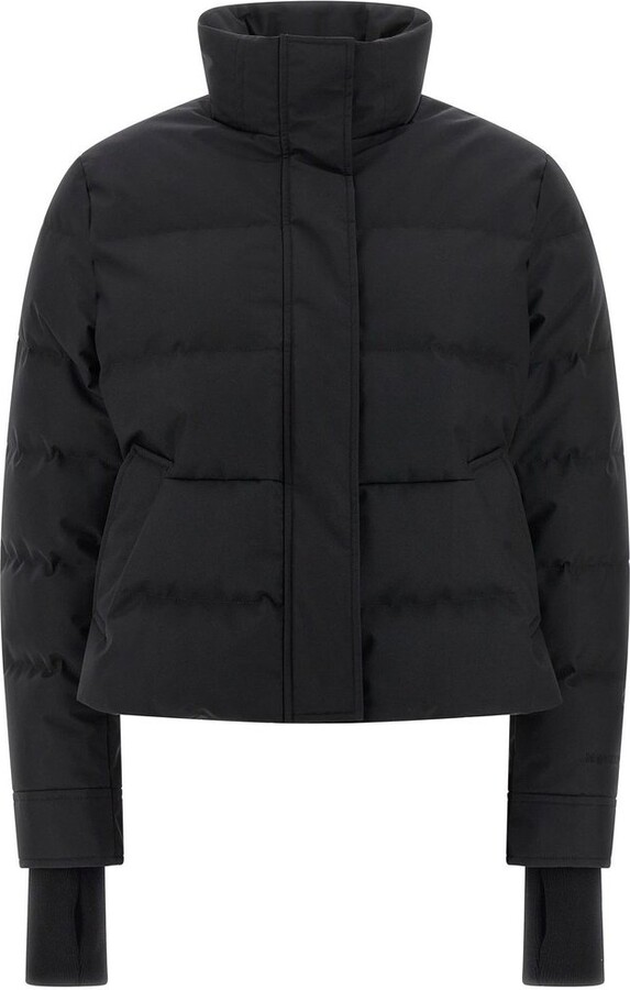 Alexander McQueen High-Neck Cropped Down Jacket