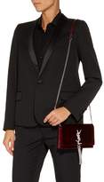 Thumbnail for your product : Saint Laurent Mini Velvet Kate Tassel Shoulder Bag