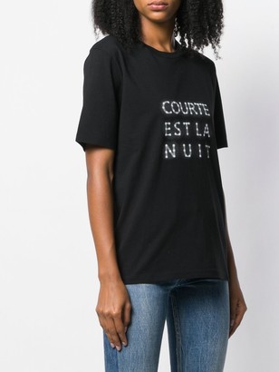 Saint Laurent Courte Est La Nuit T-shirt
