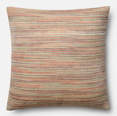 Loloi Rugs Cotton Down Striped Throw Pillow