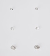 Thumbnail for your product : New Look 3 Pack Diamanté Stud Earrings
