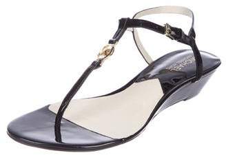 MICHAEL Michael Kors Patent Leather Thong Sandals