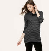 Thumbnail for your product : LOFT Petite Maternity Striped Button Cuff Tunic