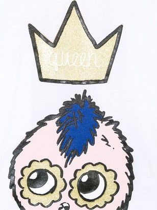 Fendi Kids Queen elongated T-shirt