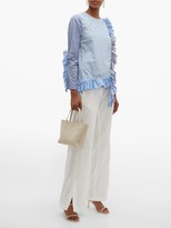 Thumbnail for your product : By Walid Nil Multi-stripe Cotton-poplin Shirt - Blue Multi
