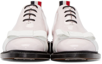 Thom Browne Pink Patent Leather Bow Derbys