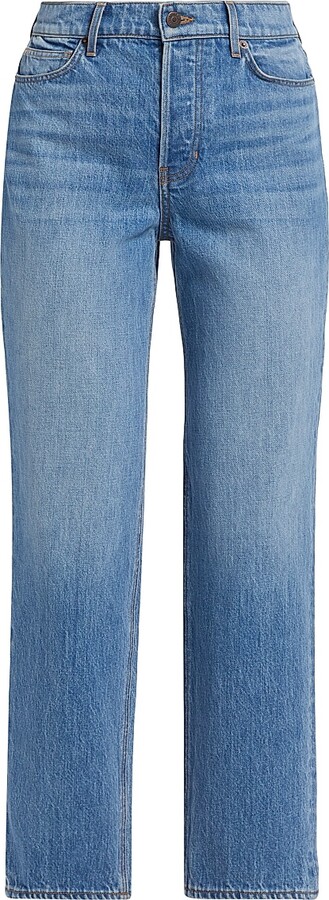 Veronica Beard Women's Leah Mid-Rise Straight-Leg Jeans - Lakeshore Blush - Size 24