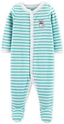 Carter's Baby Boys 1-Pc. Striped Footed Pajamas