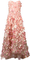 Marchesa Notte gathered petal gown 