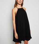 Thumbnail for your product : New Look Pleated Halterneck Shift Dress