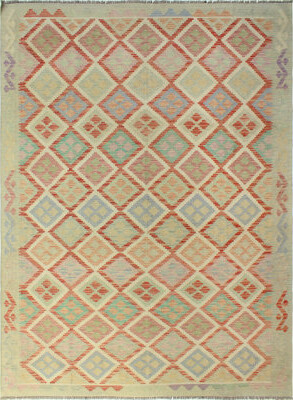 Isabelline Sun Faded Flatweave Lela Red Rug