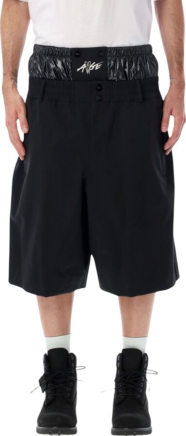 MONCLER GENIUS Moncler X A$ap Rocky Logo Print Technical Shorts
