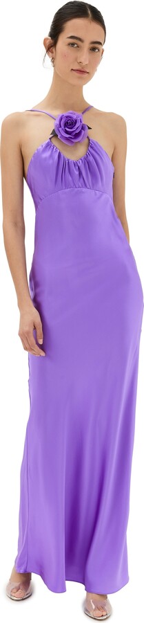 Rodarte Silk Satin Bias Dress