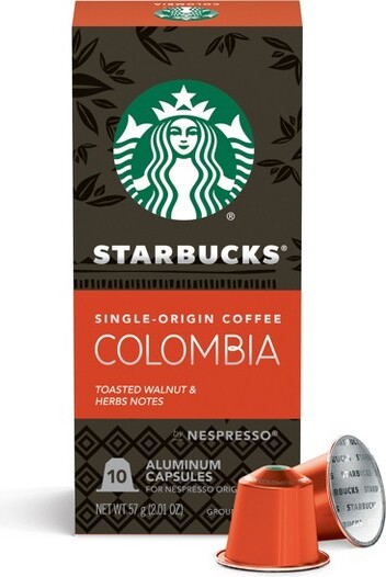 Starbucks by Nespresso Original Line Capsules — Single-Origin Colombia  Medium Roast — 1 box (10 pods) - ShopStyle Coffee & Tea Accessories