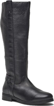 Feather & Sole - Black Wide Fit Knee Boot