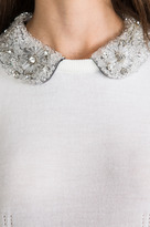 Thumbnail for your product : Milly Crystal Collar Sweater