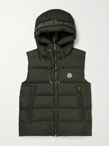 Thumbnail for your product : Moncler Cardamine Logo-Appliquéd Quilted Shell Hooded Down Gilet