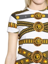 Thumbnail for your product : Versus Printed Stretch Cotton Jersey T-Shirt