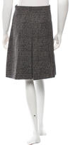 Thumbnail for your product : Akris Punto Wool Patterned Skirt