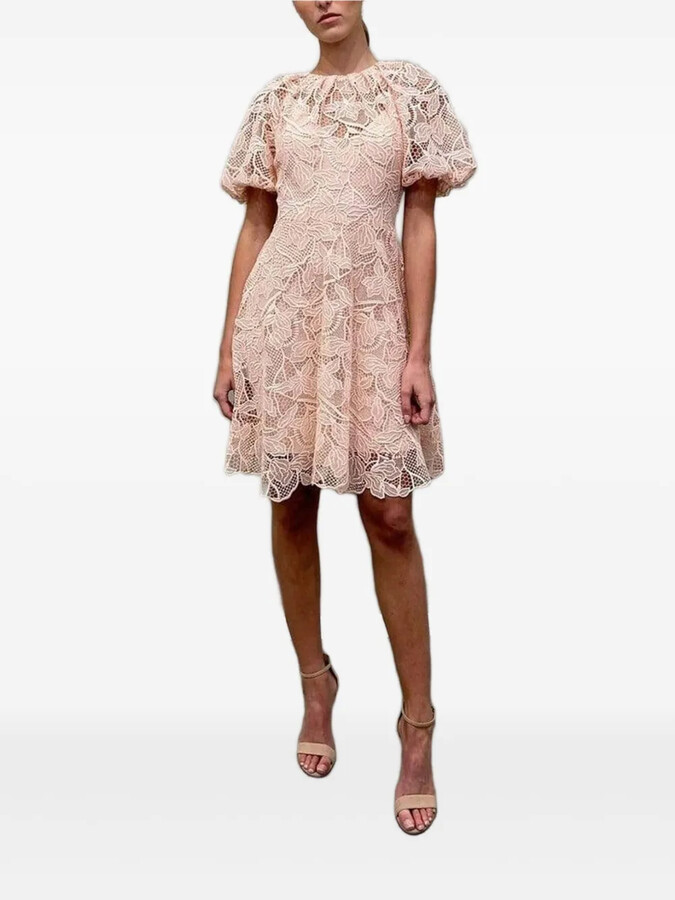 Monique Lhuillier Lace Mini Dress