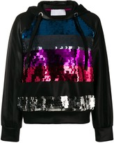 Thumbnail for your product : NO KA 'OI Sequinned Stripes Hoodie
