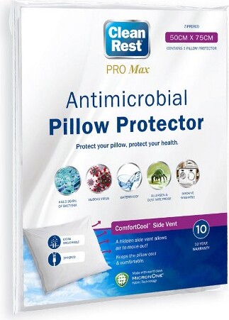 CleanRest CleanRestProMax2-PackPillowProtector,Standard/Queen