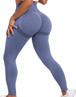 POWERASIA Women Scrunch Butt Lifting Workout Leggings Seamless High Waisted Gym  Yoga Pants Smile Contour Athletic Tights - ShopStyle Trousers