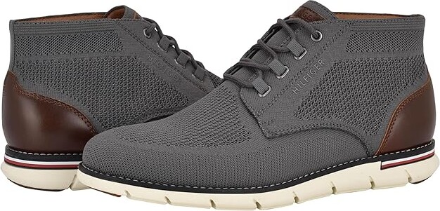 Tommy Hilfiger Wythe Men's Boots Grey : 10.5 D - Medium Leather