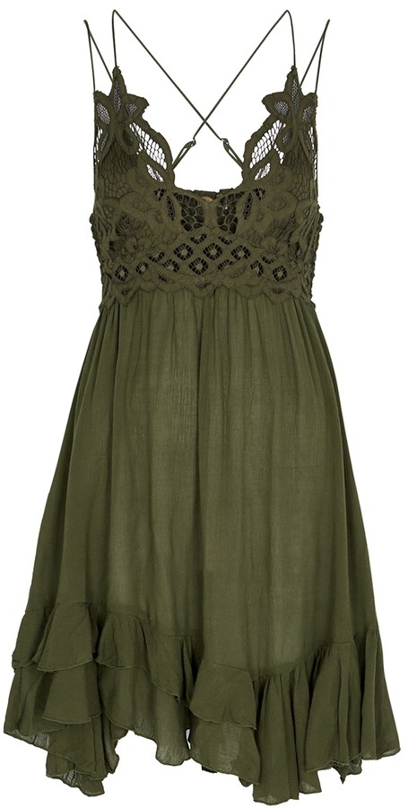 free people black crochet dress