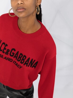 Dolce & Gabbana Cashmere Logo-Intarsia Jumper