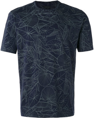 Z Zegna 2264 leaf print T-shirt - men - Cotton - XL