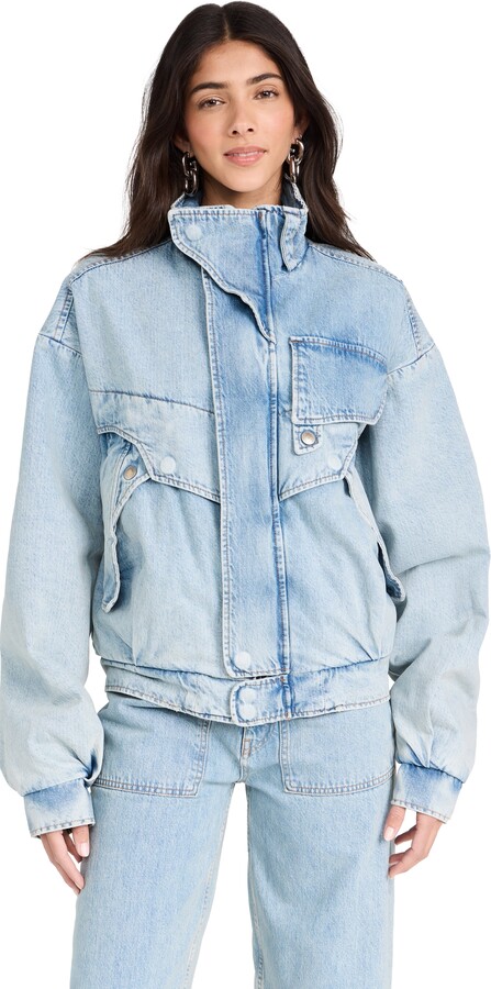 REV The Bree Oversize Denim Bomber