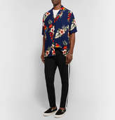 Thumbnail for your product : Rhude Traxedo Skinny-Fit Webbing-Trimmed Stretch-Satin Jersey Sweatpants